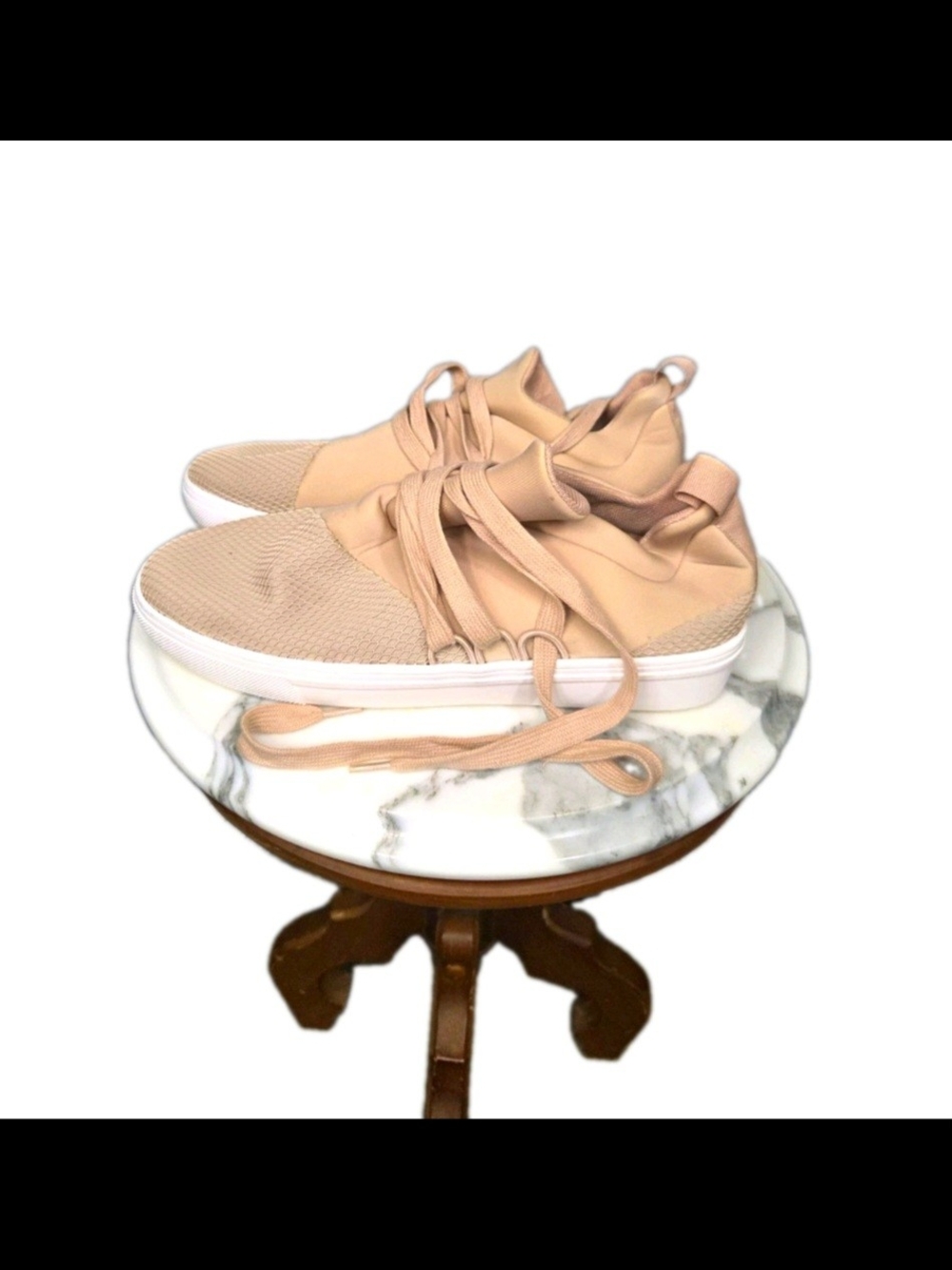 Steve Madden Lancer Beige Nude Sneakers